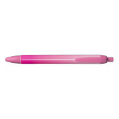 Personalized Light and Hot Pink Ombre Zwarte Inkt Pen (Achterkant)