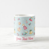 Personalized Light Blue Christmas Mug Koffiemok (Center)