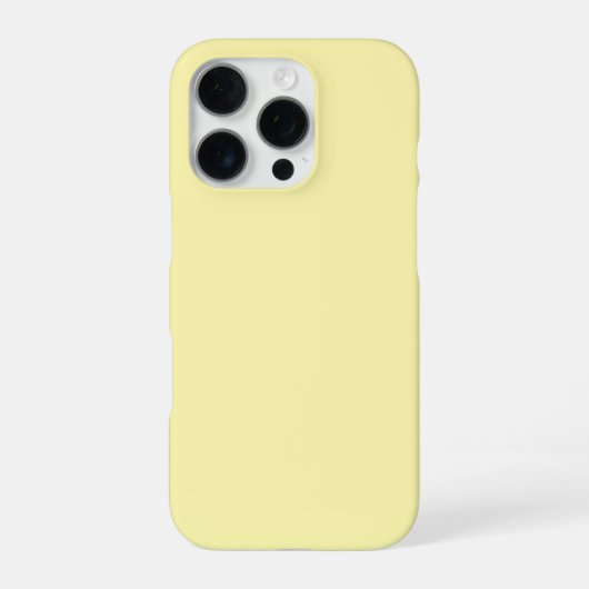 Personalized Light yellow iPhone Case with Custom Hoesje (Achterkant)