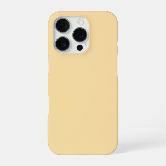 Personalized Light yellow iPhone Case with Custom Hoesje (Achterkant)