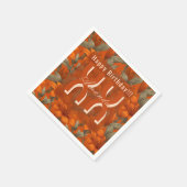 Personalized Lilies Themed Birthday Party Gift Servet (Hoek)