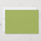 Personalized Lily of the Valley Floral Note Card Notitiekaartje (Achterkant)