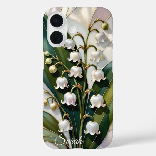 Personalized Lily of the Valley Phone Case (Achterkant)