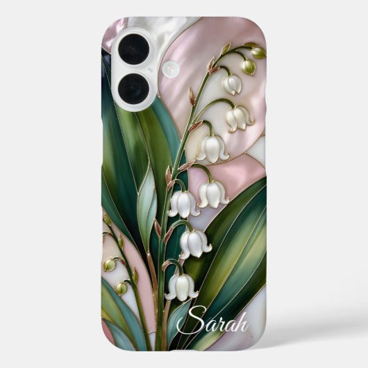 Personalized Lily of the Valley Phone Case (Achterkant)