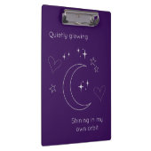 Personalized Line Art Celestial Purple Clipboard Klembord (Rechts)