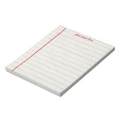 Personalized Lined Notepad Notitieblok (Linkerzijde)
