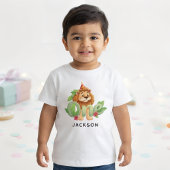 Personalized Lion-Themed Baby Shirt