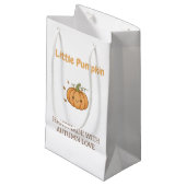 Personalized Little Pumpkin Baby Blanket Klein Cadeauzakje (Voorkant Gekanteld)