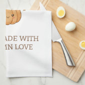 Personalized Little Pumpkin Baby Blanket Theedoek (Quarter Fold)