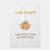 Personalized Little Pumpkin Baby Blanket Theedoek (Verticaal)
