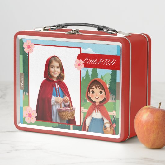 Personalized Little Red Riding Hood Lunch Box (In situ)