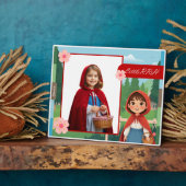 Personalized Little Red Riding Hood Tabletop Photo Fotoplaat (Zijkant)