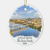 Personalized Little Rock Ornament, Custom Arkansas Keramisch Ornament (Links)
