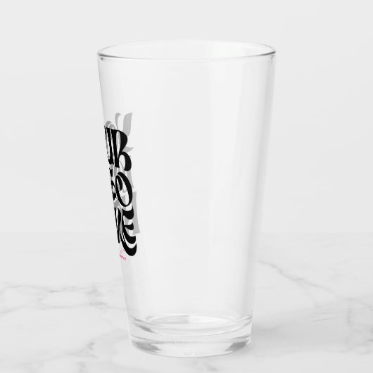 Personalized Logo and Text Beer Glasses Glas (Links)