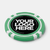 Personalized Logo and Text Cool Pastel Green Poker Chips (Enkel)