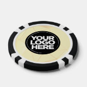Personalized Logo and Text Geometric Gold Poker Chips (Enkel)