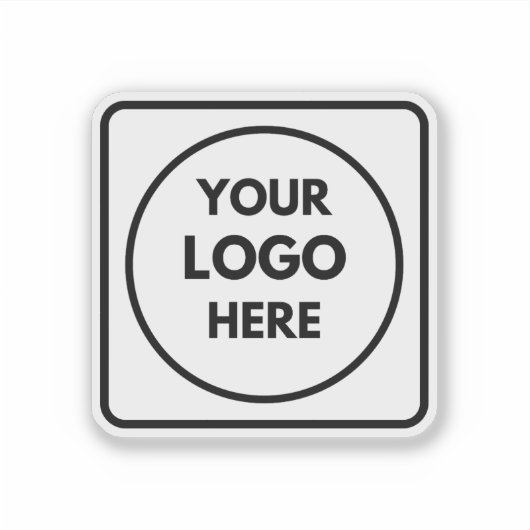 Personalized Logo Business Promo QR Code label (Voorkant)