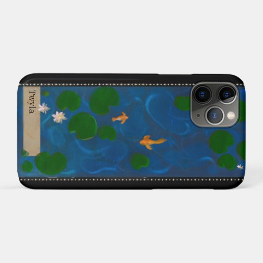 Personalized Lotus Pond Case-Mate iPhone Case (Achterkant (horizontaal))