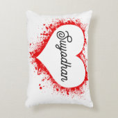 Personalized Love Accent Pillow  Accent Kussen (Voorkant(Verticaal))