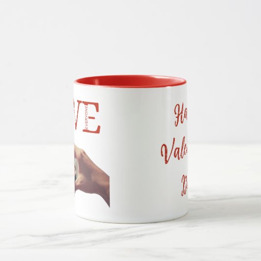 Personalized LOVE Acronym Photo  Mok (Midden)