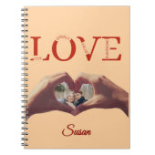 Personalized LOVE Acronym Photo  Notitieboek (Voorkant)