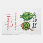 Personalized Love Gift Kitchen Towel Cartoon Food Theedoek (Horizontaal)