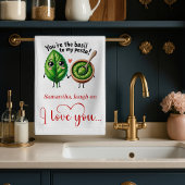 Personalized Love Gift Kitchen Towel Cartoon Food Theedoek
