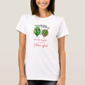 Personalized Love Gift Women T-Shirt Cartoon Food (Voorkant)