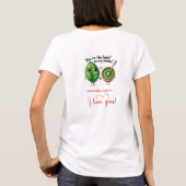 Personalized Love Gift Women T-Shirt Cartoon Food (Achterkant)