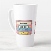 Personalized Love Jams Cassette Tape – Custom Name Latte Mok (Linkerhoek)