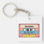 Personalized Love Jams Cassette Tape – Custom Name Sleutelhanger (voorkant)