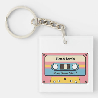 Personalized Love Jams Cassette Tape – Custom Name Sleutelhanger
