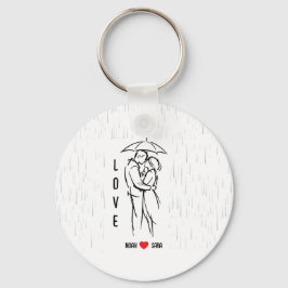 Personalized Love Keychain – Custom Names Romantic