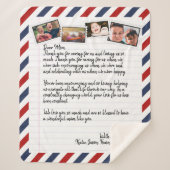 Personalized Love Letter Handwritten Photo Mail Sherpa Deken (Voorkant)
