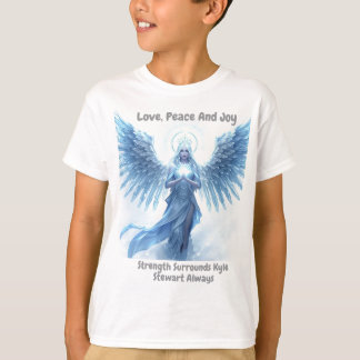 Personalized Love, Peace and Joy Winter Halo T-shirt