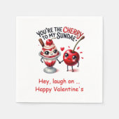 Personalized Love Quote Funny Food Napkins Servet (Voorkant)