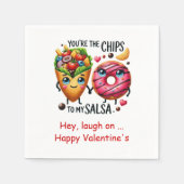 Personalized Love Quote Funny Food Napkins Servet (Voorkant)