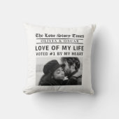 Personalized Love Story Photo Kussen (Voorkant)