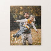 Personalized Love You Dad Photo Legpuzzel (Verticaal)