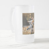 Personalized Love You Dad Photo Matglas Bierpul (Voorkant links)