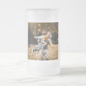 Personalized Love You Dad Photo Matglas Bierpul (Center)