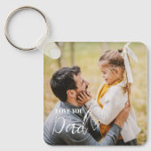 Personalized Love You Dad Photo Sleutelhanger (Voorkant)