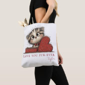 Personalized Love You Fur-Ever Cat Tote Bag (Dichtbij)