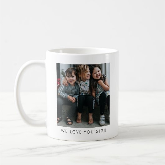 Personalized Love You GIGI Grandma Photo Simple Koffiemok (Links)