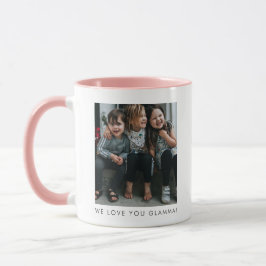 Personalized Love You GLAMMA Grandma Photo Simple Mok