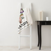 Personalized Love You Grandma Hearts 21 Photo Sherpa Deken (In situ)