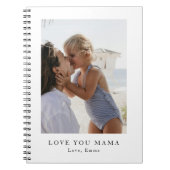 Personalized Love You Mama Photo | Custom Notitieboek (Voorkant)