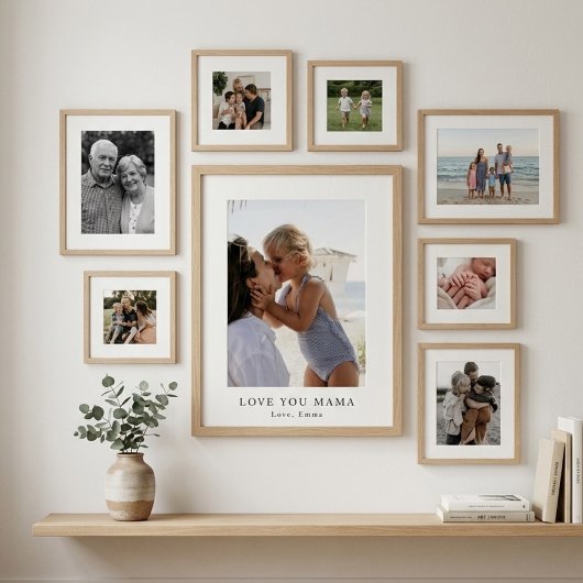 Personalized Love You Mama Photo Poster | Custom 