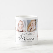 Personalized LOVE YOU MIMI Handwritten 4 Photo Koffiemok (Center)