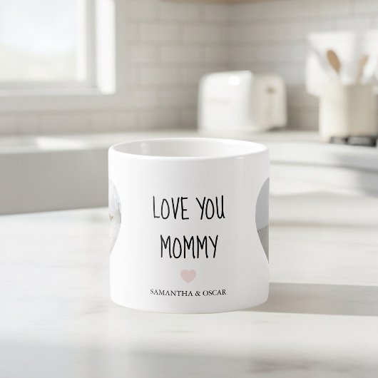 Personalized Love You Mommy | Custom Photo Gift Espresso Kop